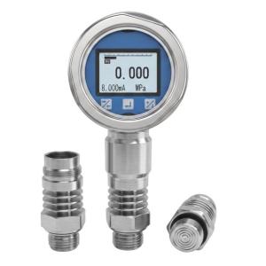 Pressure Gauge Horizontal Meter Head (G1/2, Flat Diaphragm, Three Cooling Fins)