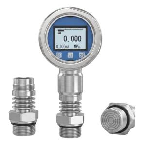 Pressure Gauge Horizontal Meter Head (M27×2, Flat Diaphragm, Three Cooling Fins）